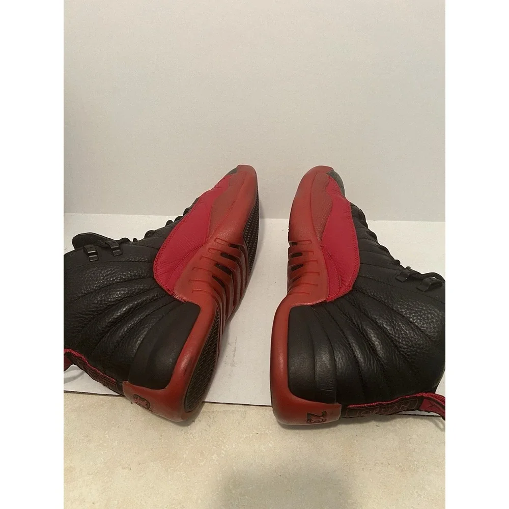 Vintage Jordan Air Jordan 12 Retro Men 12.5 Black Red Flu Game 136001-063
